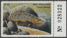 Picture of 2001 Wisconsin Trout Stamp