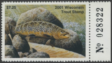 Picture of 2001 Wisconsin Trout Stamp
