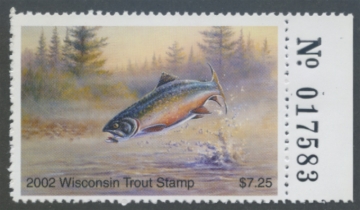 Picture of 2002 Wisconsin Trout Stamp