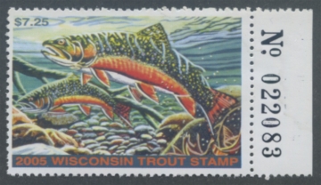 Picture of 2005 Wisconsin Trout Stamp