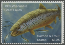 Picture of 1989 Wisconsin Great Lakes Salmon & Trout Stamp 