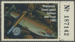 Picture of 1992 Wisconsin Great Lakes Salmon & Trout Stamp 