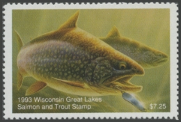 Picture of 1993 Wisconsin Great Lakes Salmon & Trout Stamp 
