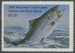 Picture of 1995 Wisconsin Great Lakes Salmon & Trout Stamp 