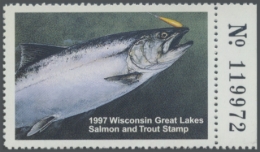 Picture of 1997 Wisconsin Great Lakes Salmon & Trout Stamp 