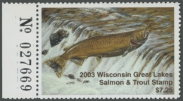 Picture of 2003 Wisconsin Great Lakes Salmon & Trout Stamp 