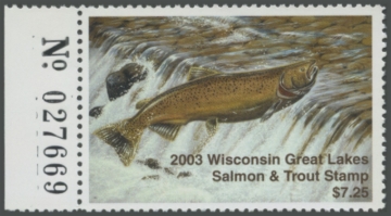 Picture of 2003 Wisconsin Great Lakes Salmon & Trout Stamp 
