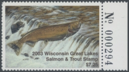 Picture of 2003 Wisconsin Great Lakes Salmon & Trout Stamp 
