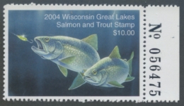 Picture of 2004 Wisconsin Great Lakes Salmon & Trout Stamp 