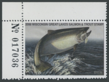 Picture of 2006 Wisconsin Great Lakes Salmon & Trout Stamp 