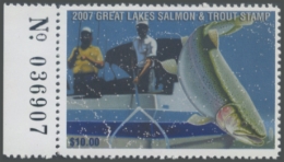 Picture of 2007 Wisconsin Great Lakes Salmon & Trout Stamp 