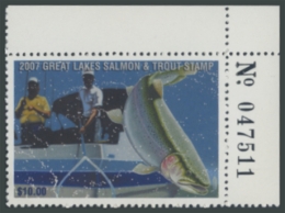 Picture of 2007 Wisconsin Great Lakes Salmon & Trout Stamp 