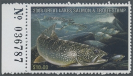 Picture of 2008 Wisconsin Great Lakes Salmon & Trout Stamp 