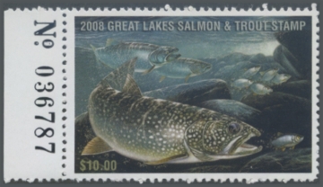 Picture of 2008 Wisconsin Great Lakes Salmon & Trout Stamp 