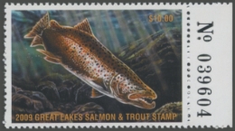 Picture of 2009 Wisconsin Great Lakes Salmon & Trout Stamp 