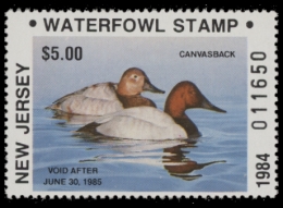 Picture of 1984 New Jersey Duck Stamp - First of State