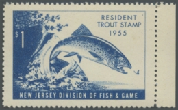 Picture of 1955 New Jersey Fishing Stamp