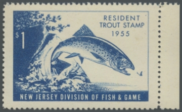 Picture of 1955 New Jersey Fishing Stamp