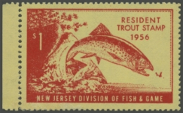 Picture of 1956 New Jersey Fishing Stamp