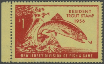 Picture of 1956 New Jersey Fishing Stamp