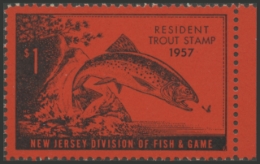 Picture of 1957 New Jersey Fishing Stamp