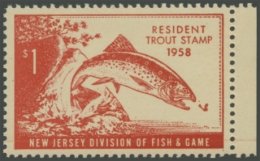 Picture of 1958 New Jersey Fishing Stamp