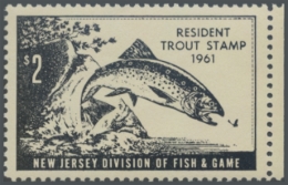 Picture of 1961 New Jersey Fishing Stamp