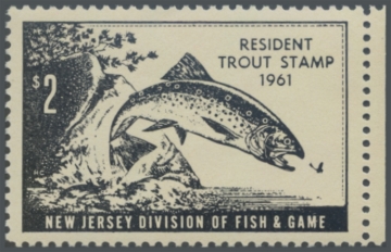 Picture of 1961 New Jersey Fishing Stamp