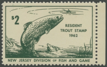 Picture of 1962 New Jersey Fishing Stamp