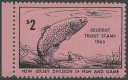 Picture of 1963 New Jersey Fishing Stamp