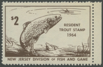 Picture of 1964 New Jersey Fishing Stamp