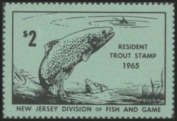 Picture of 1965 New Jersey Fishing Stamp
