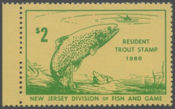 Picture of 1966 New Jersey Fishing Stamp