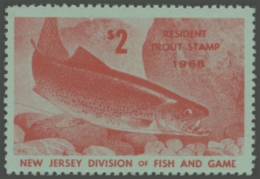 Picture of 1968 New Jersey Fishing Stamp