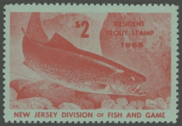 Picture of 1968 New Jersey Fishing Stamp