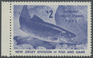 Picture of 1971 New Jersey Fishing Stamp