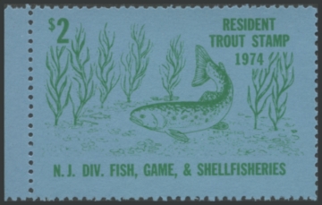 Picture of 1974 New Jersey Fishing Stamp