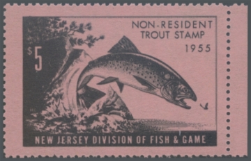 Picture of 1955 New Jersey Fishing Stamp