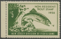 Picture of 1956 New Jersey Fishing Stamp