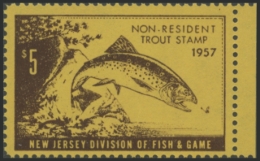 Picture of 1957 New Jersey Fishing Stamp