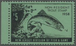 Picture of 1958 New Jersey Fishing Stamp