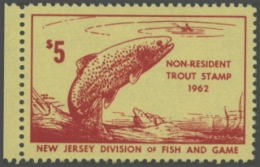 Picture of 1962 New Jersey Fishing Stamp