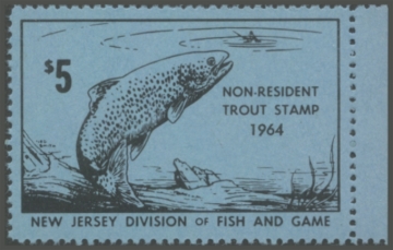 Picture of 1964 New Jersey Fishing Stamp