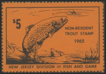 Picture of 1965 New Jersey Fishing Stamp
