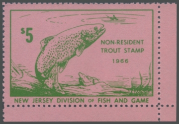 Picture of 1966 New Jersey Fishing Stamp