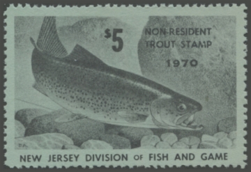 Picture of 1970 New Jersey Fishing Stamp