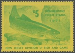 Picture of 1971 New Jersey Fishing Stamp