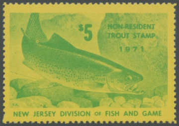 Picture of 1971 New Jersey Fishing Stamp