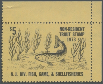 Picture of 1973 New Jersey Fishing Stamp