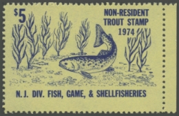 Picture of 1974 New Jersey Fishing Stamp